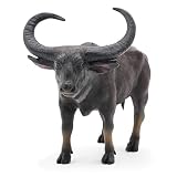 Gemini&Genius Bull Toy for Kids, Cow Farm Animal Toys, Realistic and Durable Ox Farm Toy for Kids Boys and Girls Toy Gift, Cake Topper and Collection