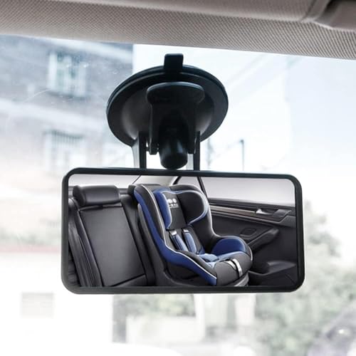 Auto Baby Spiegel Einstellbare Rücksitzspiegel für Babys,rückspiegel mit saugnapf,Rücksitzspiegel, Rückspiegel mit Gefederten Clips, Glas-Spiegel, 360° Drehbar, Rücksitzspiegel Baby für Meisten Auto
