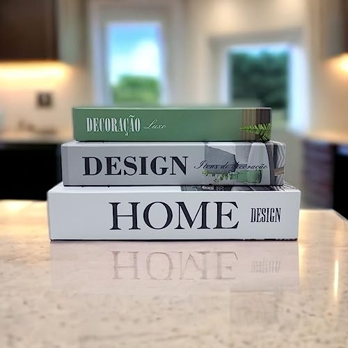 Kit Livro Decoração Caixa Fake Ambiente Design Moderno
