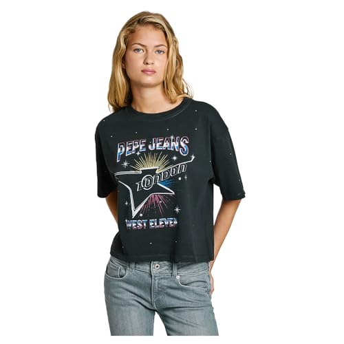 T-shirt Pepe Jeans Louise coupe ajustée et finitions soignées