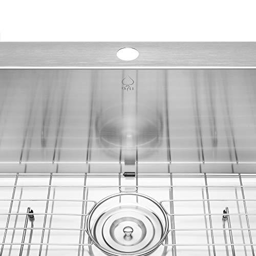 Bai 1233 Stainless Steel 16 Gauge Kitchen Sink Handmade 48-Inch Top Mount Single Bowl With Drainboard #TOP5