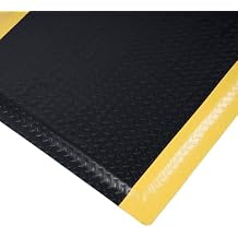 Nisorpa Anti Fatigue Mats Industrial 3 x 5 Ergonomic Standing Mat 15/16" Extra Thick Shop Floor Mat Kitchen Mats Heavy Duty Commercial Diamond Plate Support for Leg & Back Pain