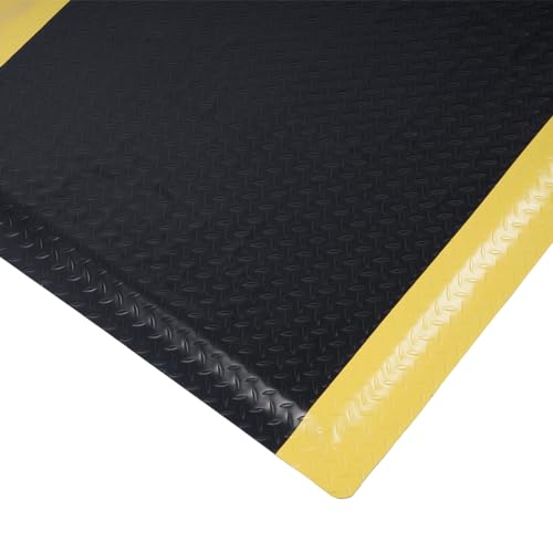 Nisorpa Anti Fatigue Mats Industrial 3' x 5' Ergonomic Standing Mat 15/16" Extra Thick Heavy Duty Commercial Diamond Plate Support Shop Floor Mats for Leg & Back Pain by Nisorpa - Used condition - US$89.44