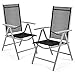 Giantex Set of 2 Patio Folding Chairs Adjustable Reclining Indoor Outdoor Garden Pool
