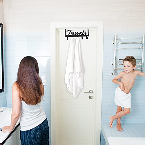 Aesthetic Over The Door Towel Rack For Your Bathroom – Space Saving And Convenient Towel Holder With Sturdy Hooks – The Perfect Addition To Your Bathroom Decor #TOP5