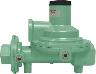 Gas-FLO GR-9288C GR-92C 2-Stage Compact Low Pressure Over Inlet Standard Mount Gas Regulator, 1/2 in Pipe, 1200000 Btu/hr Capacity, Zinc, Import