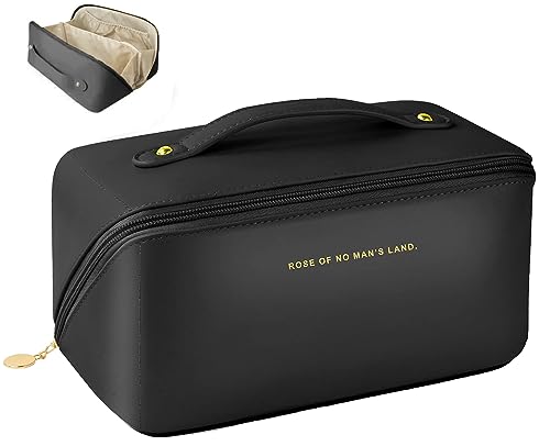 Jeiento Kosmetiktasche Leopard - Stylische Make-up-Tasche Aus PU-Leder