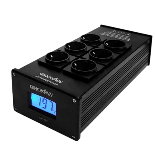 Zxfdsfdbnm T80 8 Port 220V Power Filter Outlet Überlastungen Schutz Aluminium Shell Audiophile Conditioner Conditioner Outlet