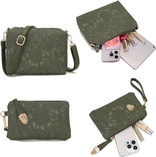 Image of Women's Fashion Handbag Tote Bag Shoulder Top Handle Satchel Purse Set 4pcs | Stylish Style,Chain Texture Design,Ample Space,Bear Doll Decoration,with a Crossbody Strap