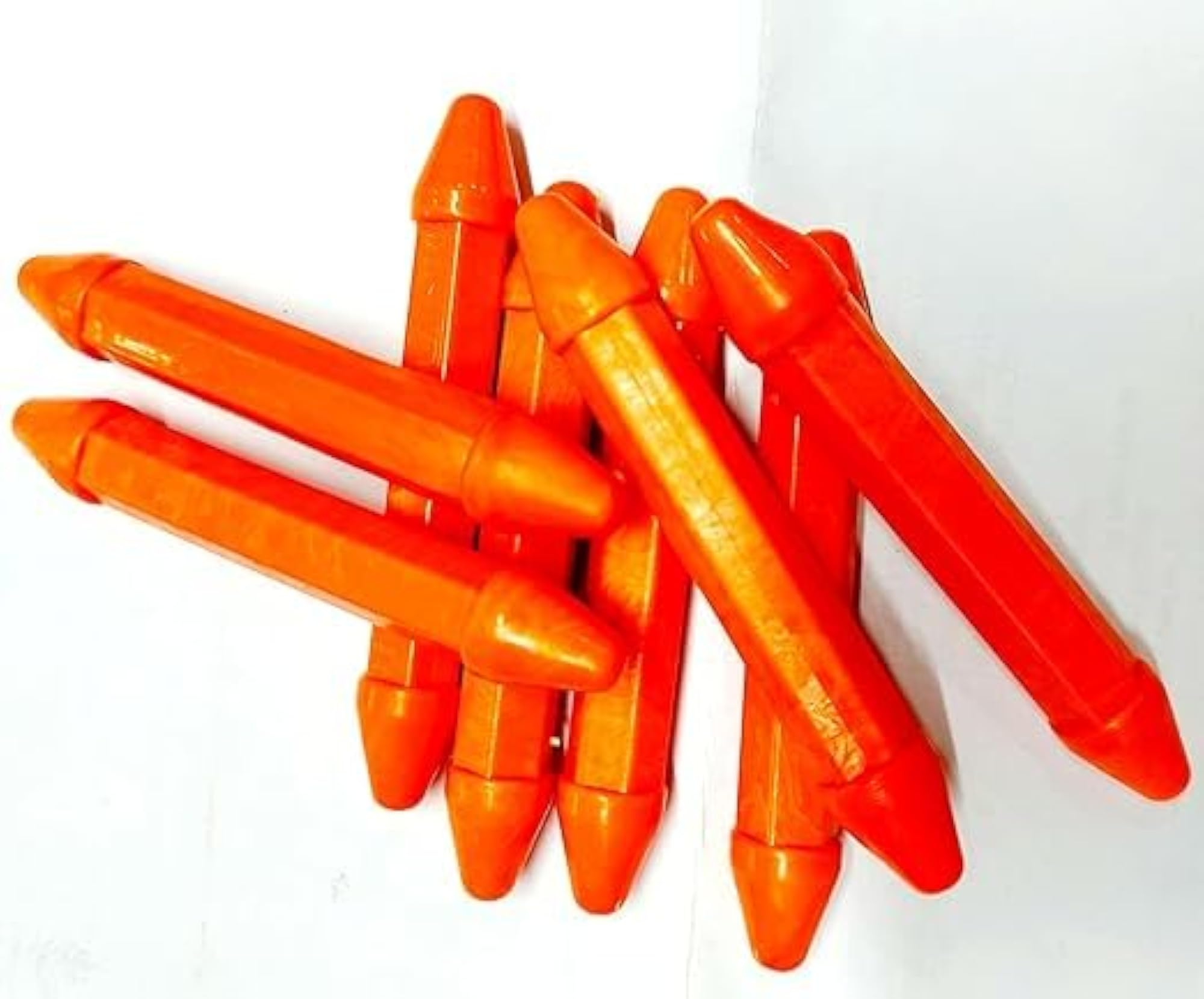 Plastic Tabla Goti Gatta, Orange, 8 Pieces