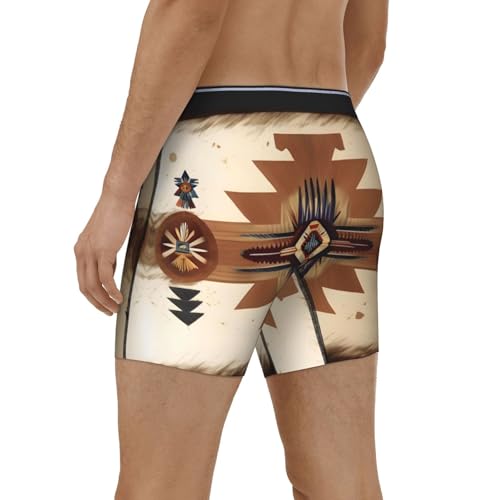 Native American Patterns Men's boxer briefs, high-elastic, breathable fabric, multiple sizes (S-2XL)4