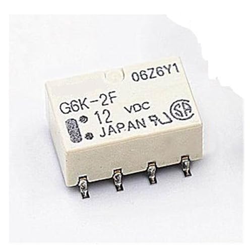 Relais G6K-2F 12VDC SMD d'origine à 8 broches pour commutation haute fidélité en boîtier compact