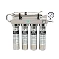 Skypure TST-UF 0.01?m Ultra-Filtration Under Sink Water Filter, Stainless Steel Water Filter for Sink, 5X Service Life,Remove 99.99% of Cont?minants Larger Than 0.01?m, USA Tech (4 Filter Included)