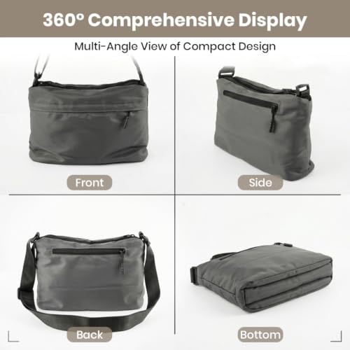 Image of GUSTAVE Sling Bag for Men And Women, Small Crossbody Bags for Men Oxford Cloth Waterproof Lightweight Side Bag Shoulder Bag Men for Outdoors Traveling Casual