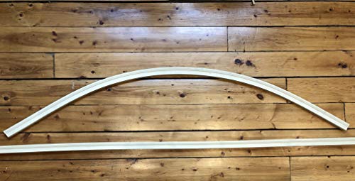 FLEXTRIM #WM180 Flexible Brick Molding: 1.25" Thick x 2" Wide x 8' feet Long - for Gentle Arches, Curved Walls and Straight Runs (NOT for Half-Round Shaped Arches)