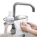 Baffect Porte-éponge de cuisine en métal organisateur de lavabo Range-panier, porte-éponge pour vaisselle, support de rangement pour robinet de cuisine pour égouttoir de liquide de cuisine (noir)