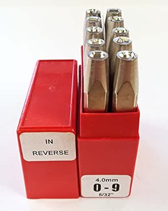 Pryor PR10040 09 Reverse Punches, 10 Piece, 5/32", 4.0mm