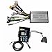 HALLOMOTOR KT 36V/48V Universal 20A 6 Mosfet Square Wave Controller with 6V/36V/48V Light Output with KT LCD8SU Display (KT 36V/48V 20A Controller and LCD8SU LCD Display)