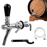 Agrdeed Einstellbarer Bierhahn G5/8, Bierzapfhahn Einstellbare