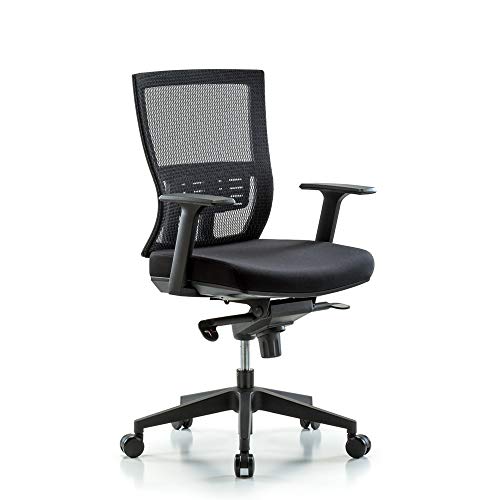 Image of Perch Mesh Office Chair, Ergonomic Desk Chairs Arm Rest with Wheels, 360 Swivel & Adjustable Height Suitable for Heavy People Comfortable Back Lumbar Support