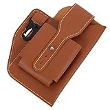 Sosoport 2 Stück Handy-hüfttasche Aus Leder Für Herren Handytasche Handy-geldbörse Hüfttasche Zur Aufbewahrung Von Mobiltelefonen Für Reisen Einkaufen Sport Outdoor-aktivitäten