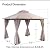 LAUSAINT HOME Outdoor Patio Gazebo 10'x10' with Expansion Bolts, Heavy Duty Party Tent & Shelter with Double Roofs, Mosquito Nettings and Privacy Screens for Backyard, Garden, Lawn, Champagne Khaki