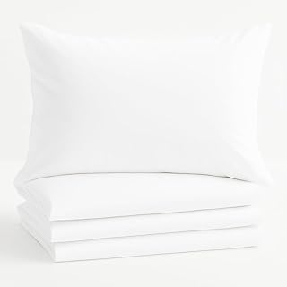 Comfort Beddings Standard Pillowcases Set of 4 – 100% Organic Cotton, 60...
