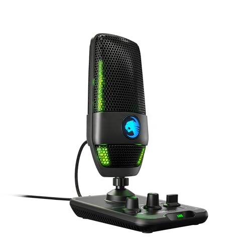Roccat Torch - USB-Mikrofon in Studioqualität, schwarz