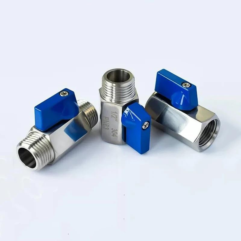 1pc 3/8" BSP Female-Male Thread 304 Stainless Steel Drain Ball