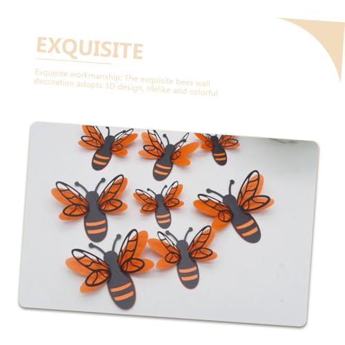 Vinilos Decorativos 3D Abeja Papel Perlado Set 12 Piezas miniatura 5