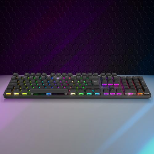 Nuovo 2024 - K245 Cablato tastiera meccanica da gioco Interruttore MX rosso (DE- QWERTZ) - Tipo C - per PC/PS4/PS5/Xbox - Effetti RGB 24 - 105 tasti - N-Key Rollover (NKRO) - Tastiera gaming - Immagine 5