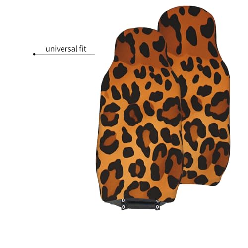 Housse de siège de voiture motif léopard imperméable et universelle - 5
