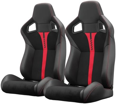 Racing Seats for Cars - Premium Pair of Ergonomic Sim Racing Seats