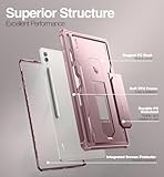 Dexnor for Samsung Galaxy Tab S10 Ultra/S9 Ultra/S8 Ultra Case, [Built in Screen Protector and Kickstand] Heavy Duty Military Grade Protection Shockproof Protective Cover - Pink - Image 5