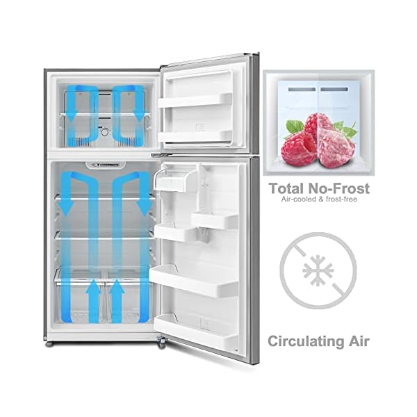 SMETA 18 Cu.Ft Top Freezer Refrigerator, 30” Apartment Size