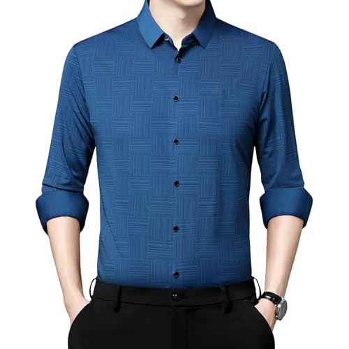 Camisa de manga larga premium OAKVERVE con botones y corte holgado moderno
