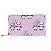 Portefeuille zippé pour Femme avec Pochette pour téléphone, Motif égyptien Antique, Style Tatouage Classique, Sac de Voyage en Cuir, Porte-Cartes, Organiseur de Poignets