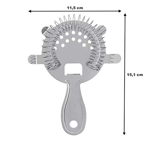 Coador De Coquetel Strainer Inox 4 Apoios