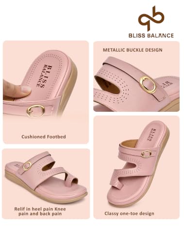 Image of Extra Soft Women's Comfortable Highcushioned Doctor Slippers|Flip-Flops Fashionable Casual & Stylish|Lightweight & Breathable Chappals|Outdoor Sandals Ladies&GirlsBB946