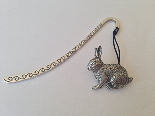 POELE A Lapin Motif Marque-Page avec Cordon 3D en étain Anglais Charm fabriqué en Sheffield par Prideindetails
