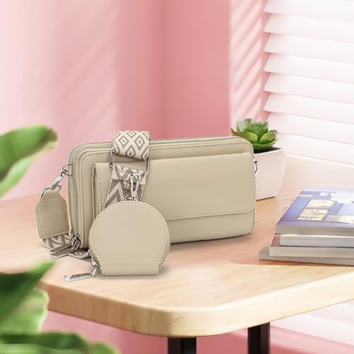 handytasche zum umhängen kleine handtasche damen umhängetasche damen klein Mit Kartensteckplatz münzbörse crossbody bag klein Schwarz – Bild 3