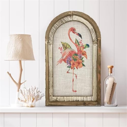 Oiseau rose pour décoration murale colorée de studio - 7