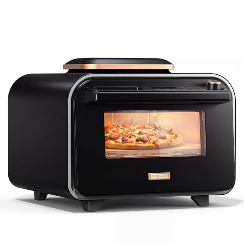 KINGWISE Electric Indoor Pizza Oven, Complete Pizza Making Set Included