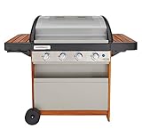 Campingaz Gasgrill 4 Series Dual Heat, BBQ mit 2 separaten Grillzonen, 4 Edelstahlbrennern, InstaClean Reinigungssystem und Culinary Modular System