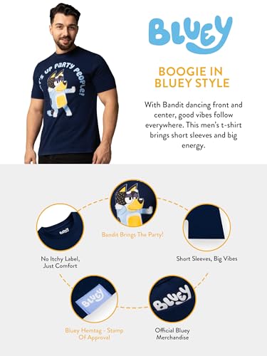 Bluey Tshirt, Bandit Short Sleeve Mens Shirt, Cotton Mens T Shirt, Adult Clothes, Sizes Small to XX-Large4