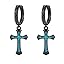 06-Black Cross Earrings