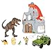 Terra Dinosaurier Spielzeug Set – Vulkan, T-Rex mit Licht und Geräuschen, Dino Ei, Truck, Mini Dinosaurier und Actionfigur – für Kinder ab 3 Jahre