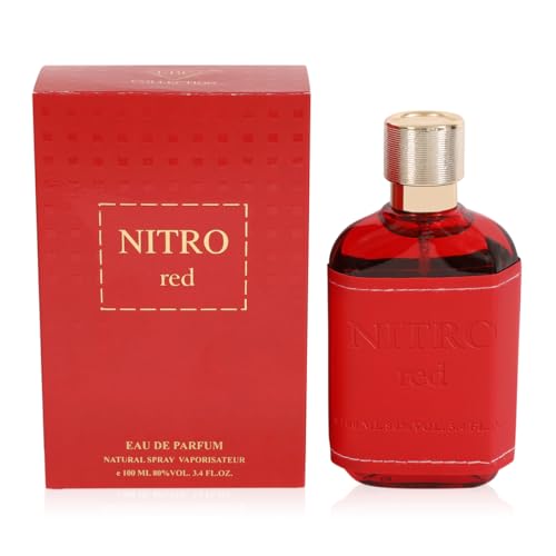 Nitro Red Eau de Parfum for Men Fresh Woody Spicy Masculine Scent 100ml / 3.4 fl.oz