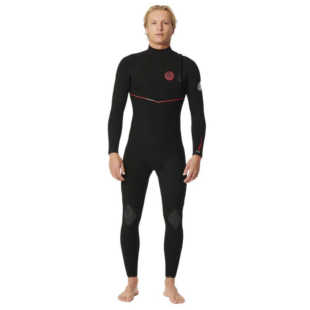 Rip Curl Mens Flashbomb Fusion 3/2mm Zip Free Wetsuit 15QMFS - Black