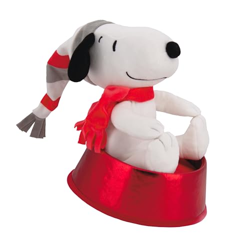 Hallmark Weihnachtsbaumspitze, Snoopy, Erdnüsse Comics, Rot und Weiß